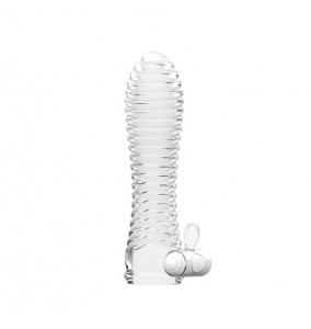 PLEASE ME Delay Vibrating Crystal Sleeve (Rattlesnake)